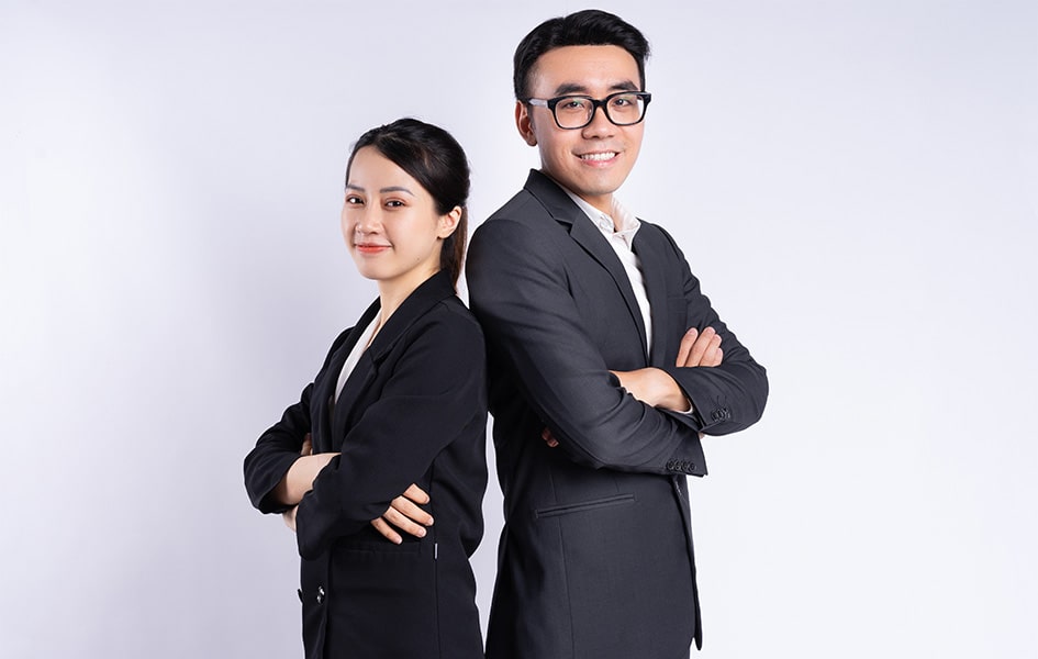 Portrait Of Successful Business People