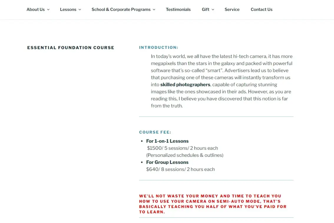 Essential Foundation Course