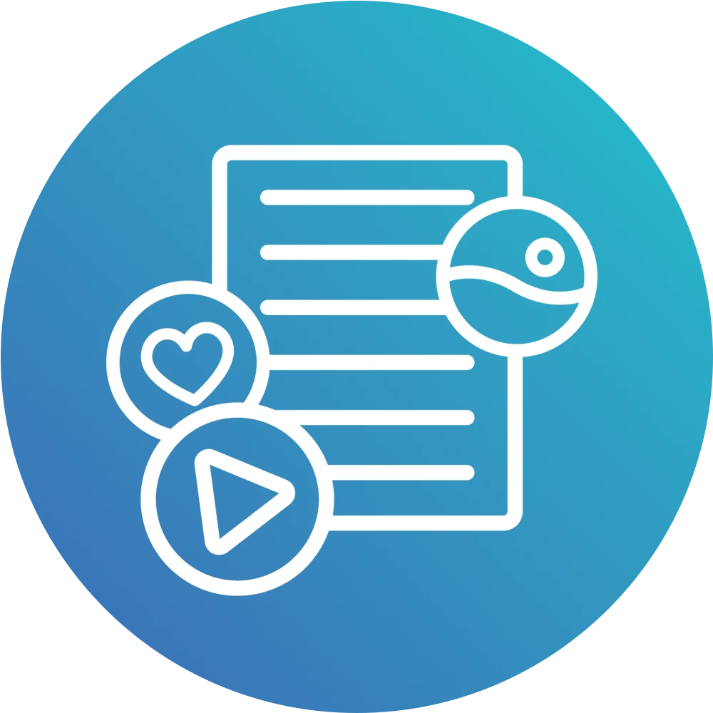 Icon for content marketing course