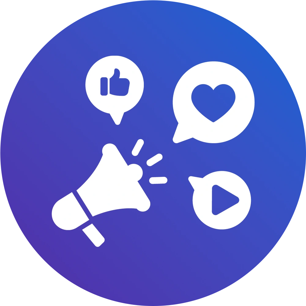 Icon for social media marketing course