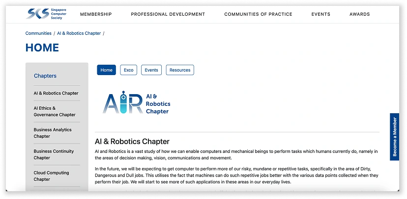 AI and Robotics Chapter overview from SCS