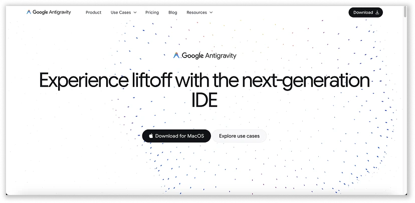 Screenshot of Google Antigravity by OOm Institute