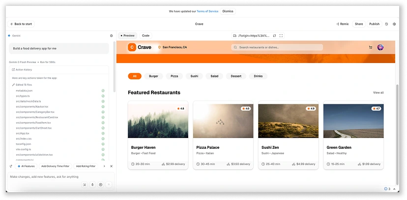 Screenshot of Google AI Studio by OOm Institute