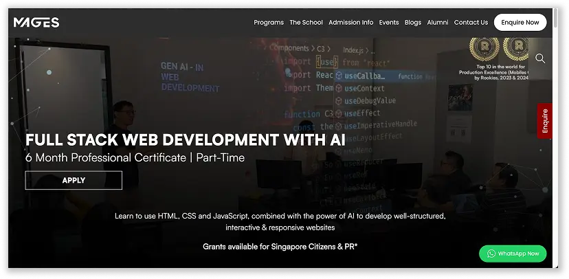 Full Stack Web Development with AI Course by MAGES