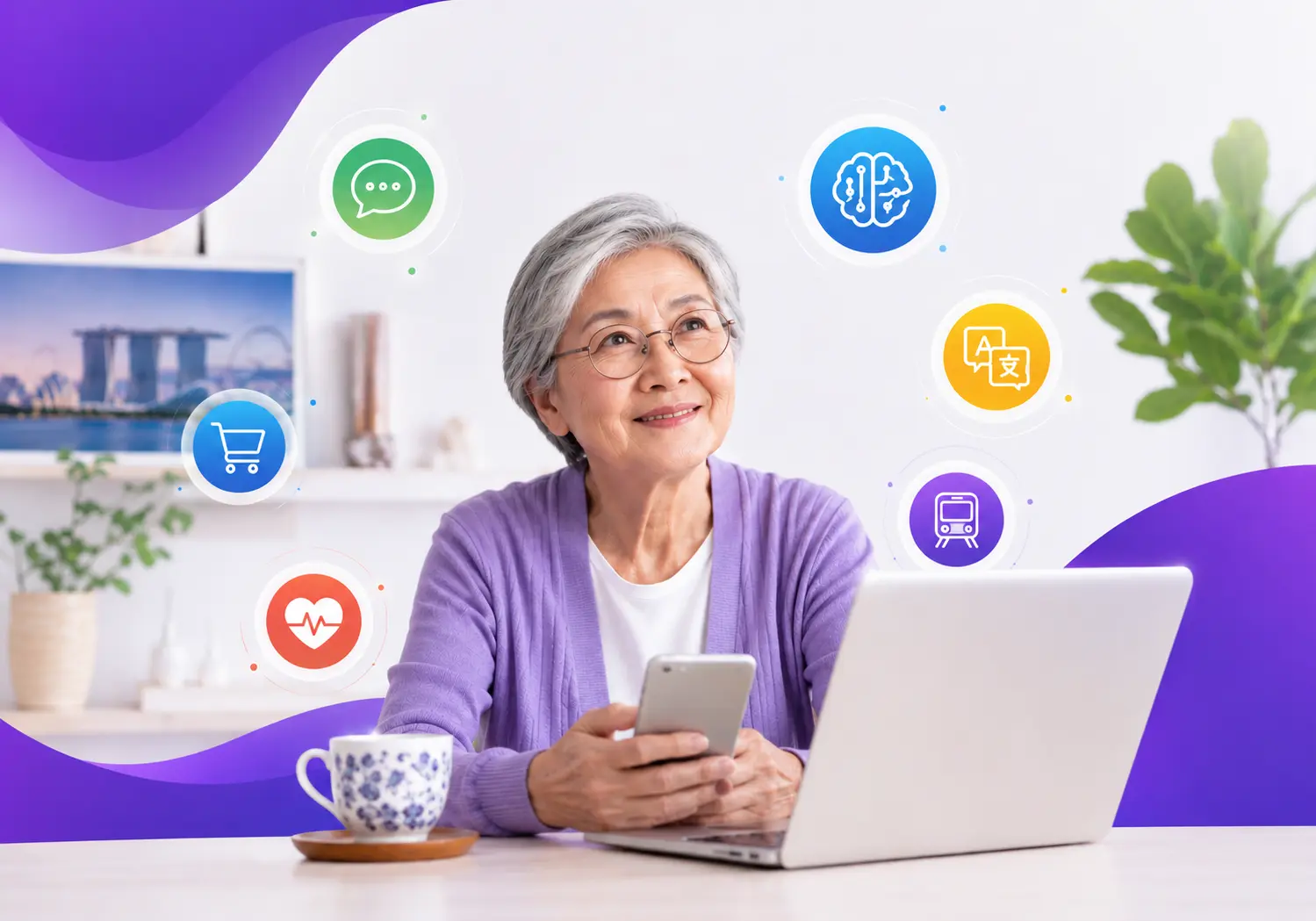 AI for Seniors banner by OOm Institute