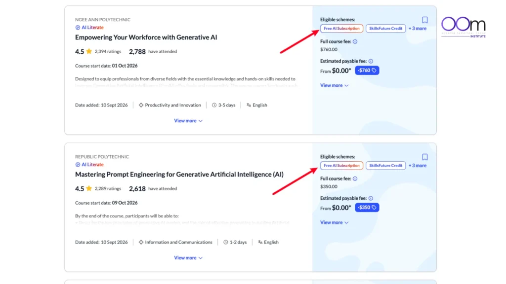 Free AI Subscription Label Screenshot