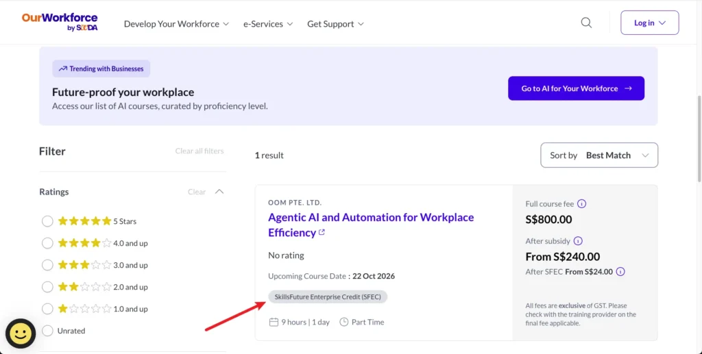 OOm Institute’s Agentic AI course listed in the OurWorkforce course directory