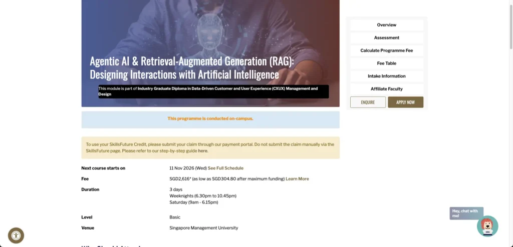 SMU's Agentic AI course