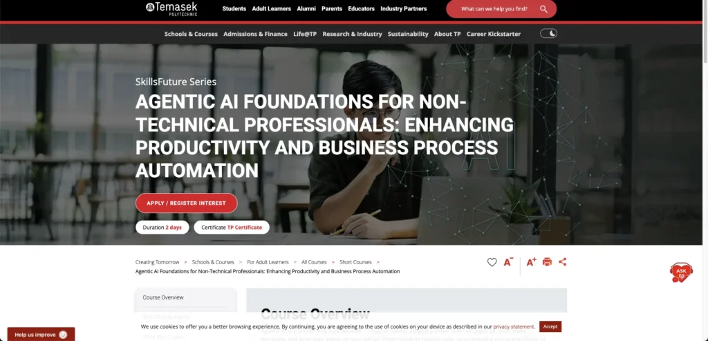 Temasek Polytechnic's Agentic AI course