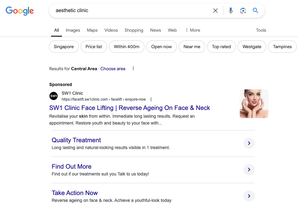 Google Ads and Meta Ads strategies for aesthetic clinics