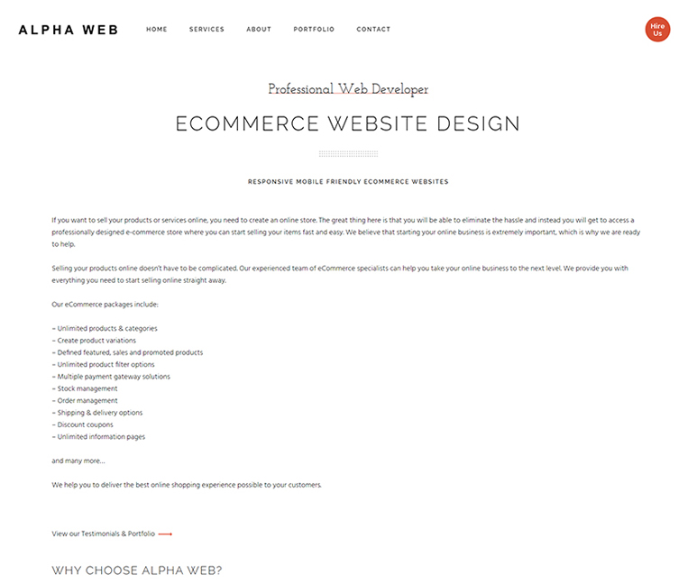 Alpha Web Ecommerce