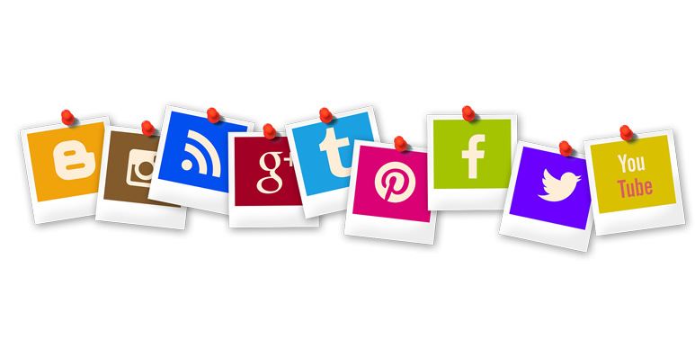 Social media icons logo