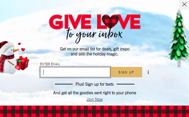 Example Of An Email Pop up