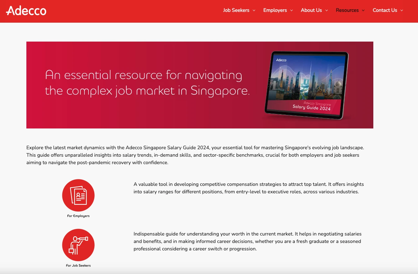 Screenshot of an example of how-tos and industry guides
