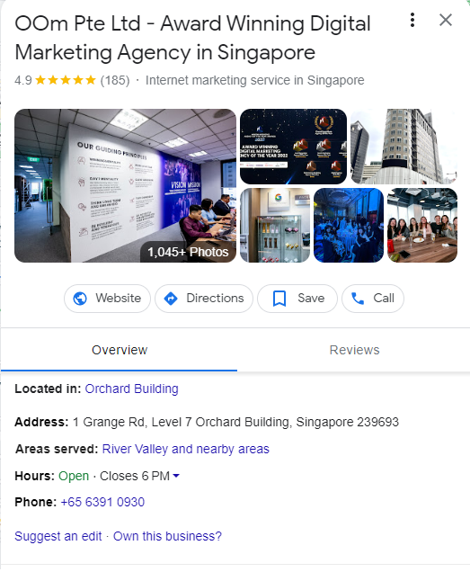 Google Business Profile Example