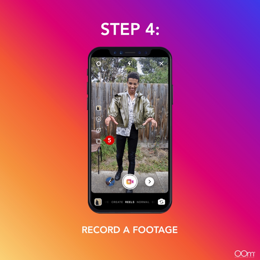 STEP 4 RECORD A FOOTAGE