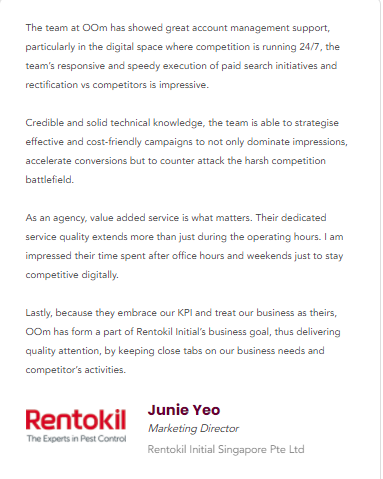 Rentokil Customer Review