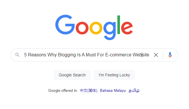5 Reasons Why Blogging Is A Must For E-commerce Website