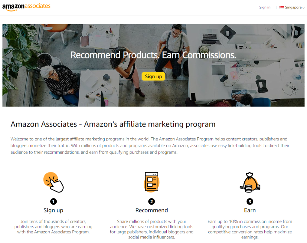 Amazon Associates Example Of An Affiliate Programme