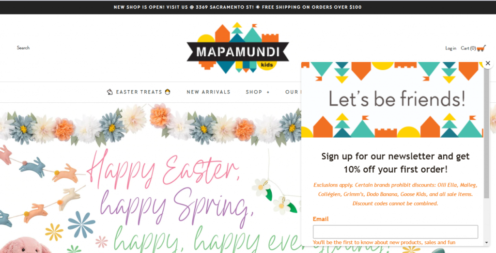 Another Example Of Pop Up