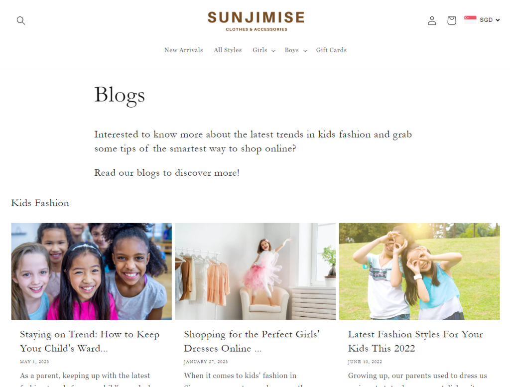 Sunjimise Blog Page