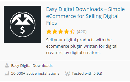 Easy Digital Download WordPress Plugin