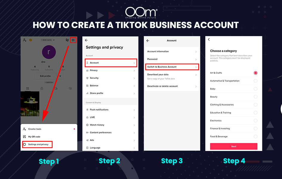 HOW TO CREATE A TIKTOK BUSINESS ACCOUNT