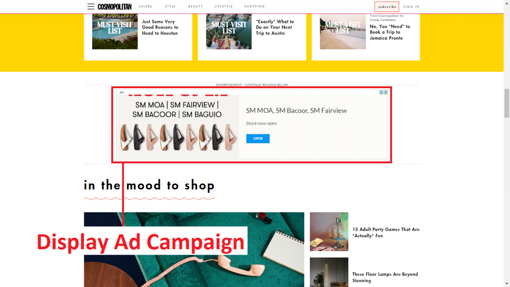 Display Ad Campaign Another Example