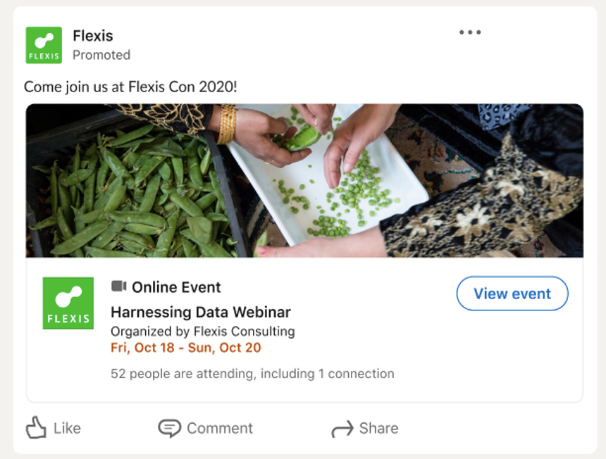 LinkedIn event ads
