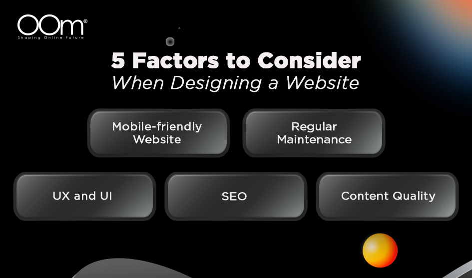 5 Factors To Consider When Designing A Website