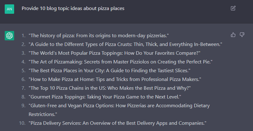 Get Blog Topic Ideas From ChatGPT