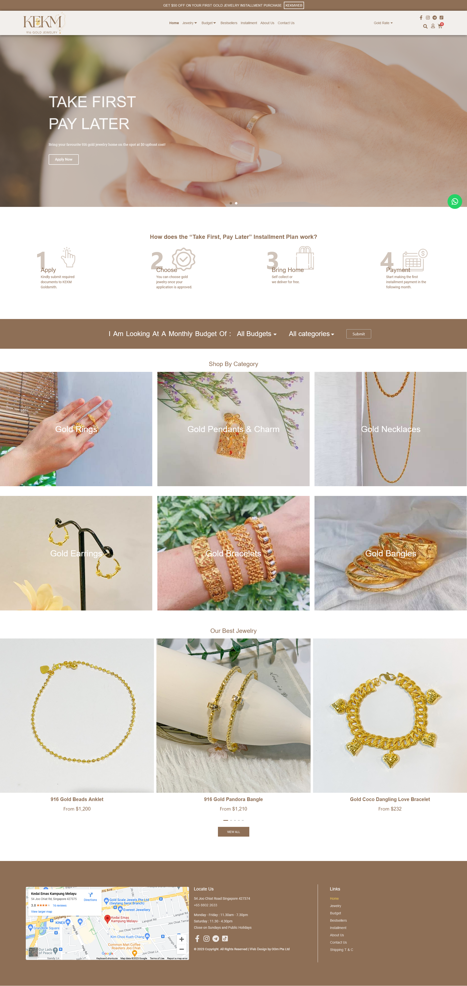 KEKM 916 Gold Jewelry
