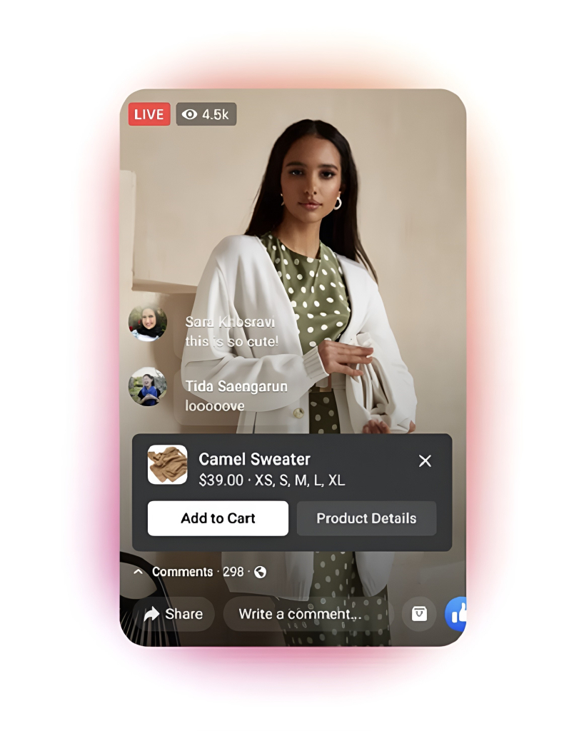 Example Of Instagram Live Shopping Feature