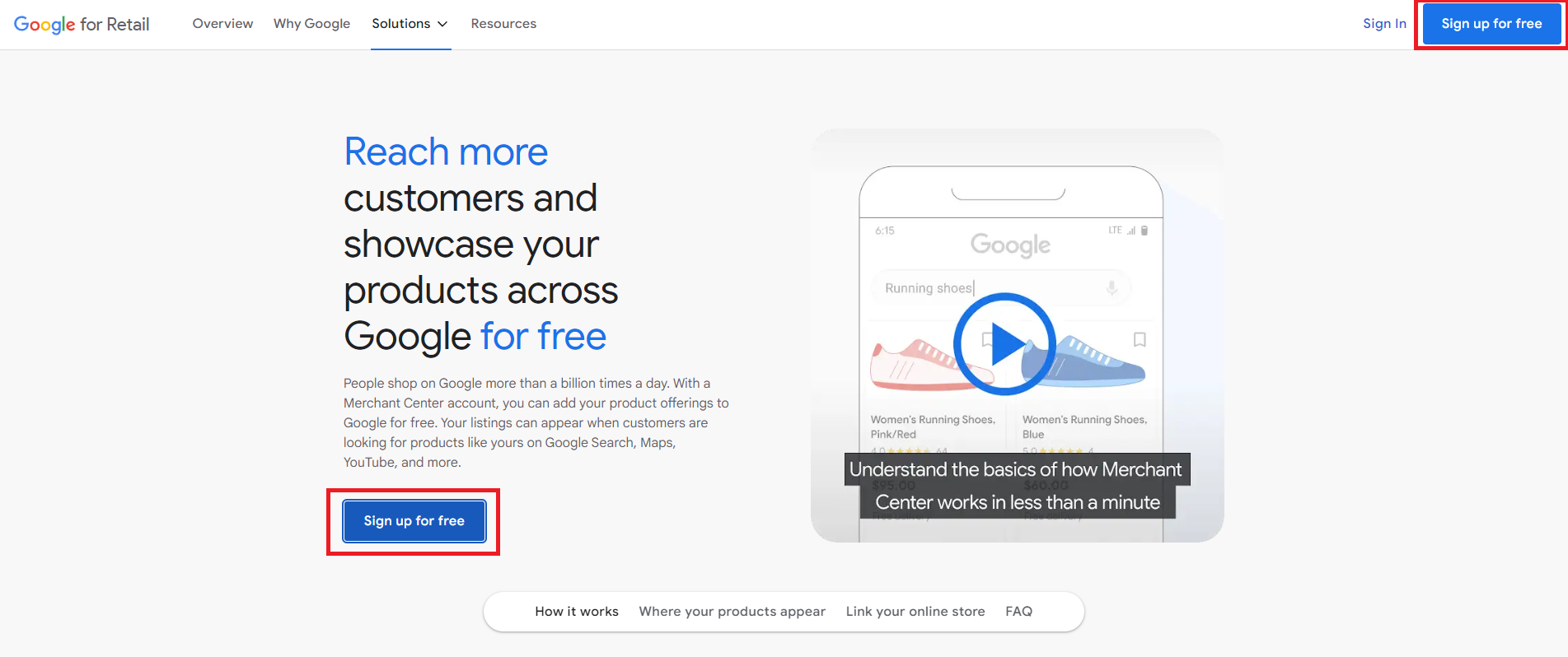 Google Merchant Centre Sign Up For Free