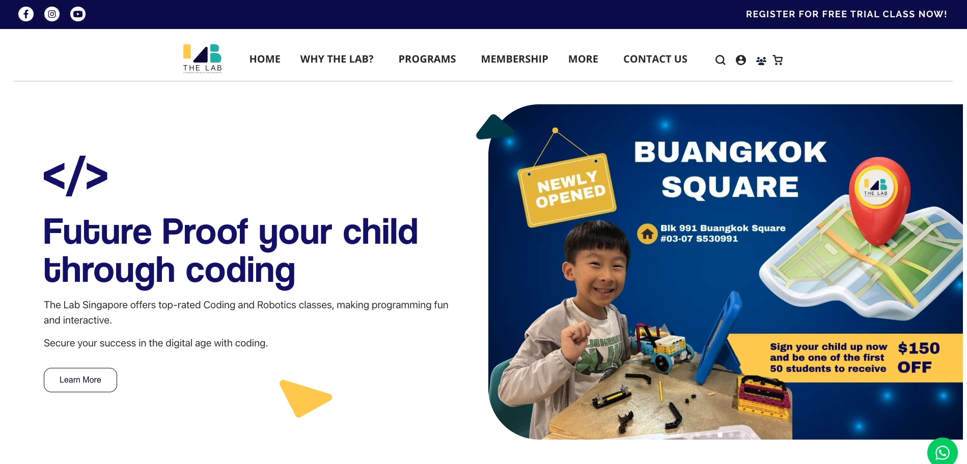 Corporate website example designed by OOm in Singapore