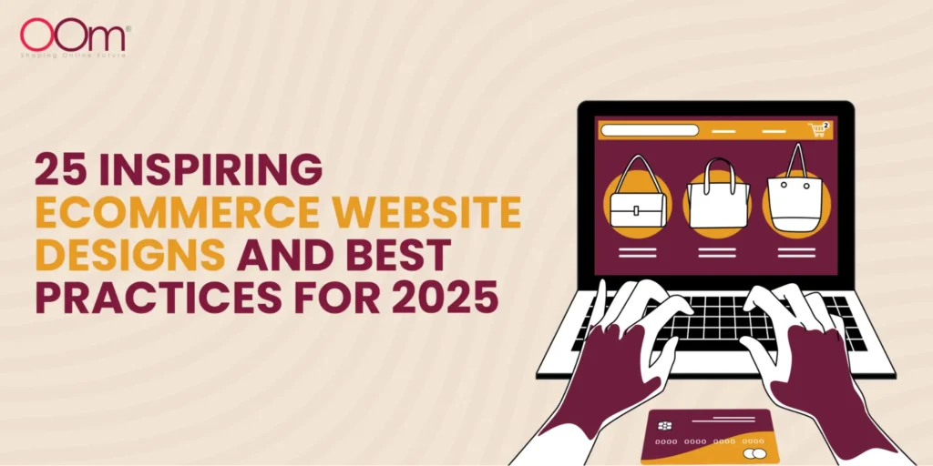 Infographic on ecommerce website design best practices for 2025