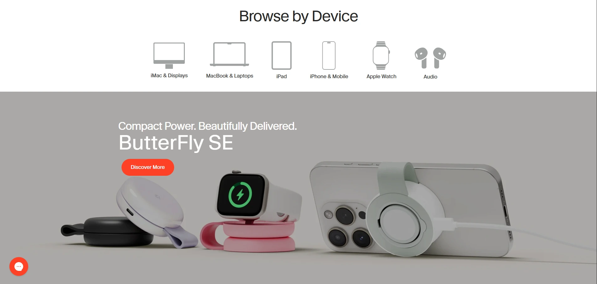 Twelve South homepage with Apple-style layout and product focus