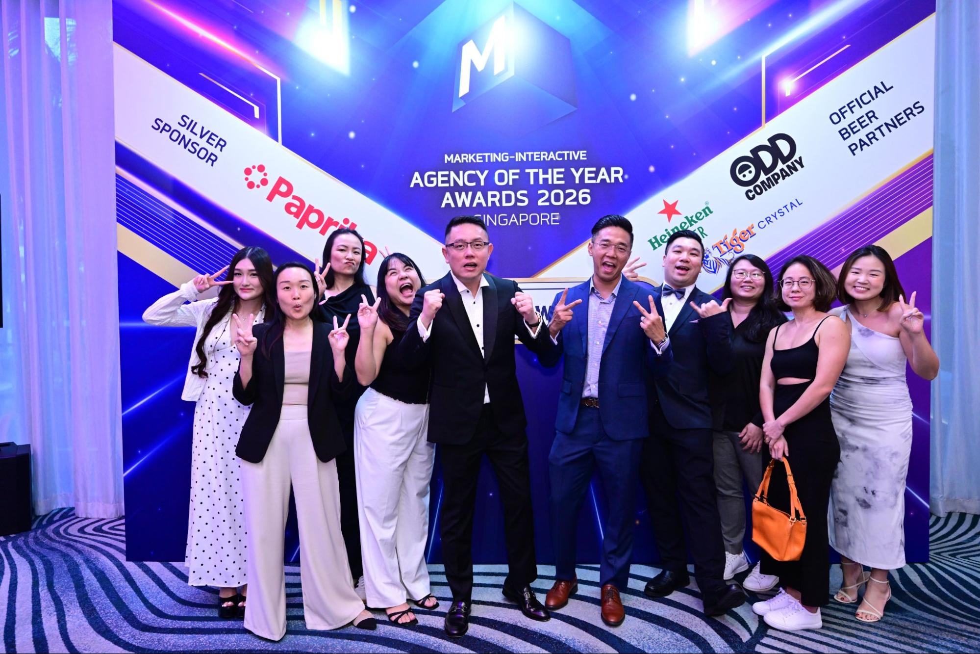 Group at Singapore’s Agency of the Year Awards 2026